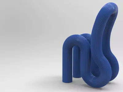 Pettuse Chair Low-poly 3D model
