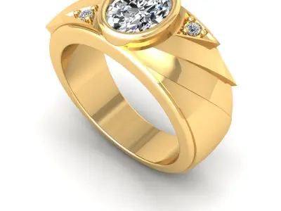 Ali-877-Ring Free 3D print model