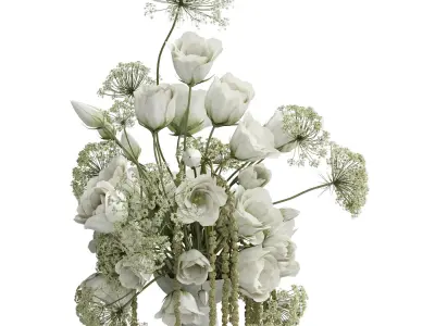 Flower In Vase 59 3D model