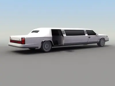 Stretch Limo Low-poly 3D model