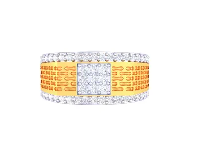 Mens gemstone diamond men Ring with details images 23 3D print model