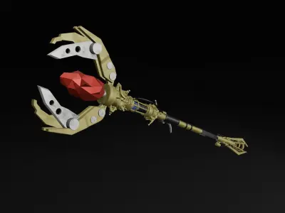 Staff of Fire 3D print model