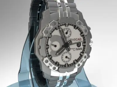 Chrono watch Free 3D model