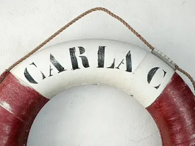 1951 Vintage Life Preserver Ring 3D model