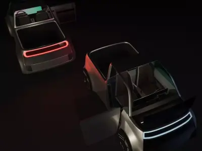 Concept styled pickup truck 3D model