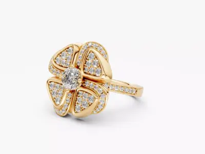 zjk r015 bouchra ring 3D print model