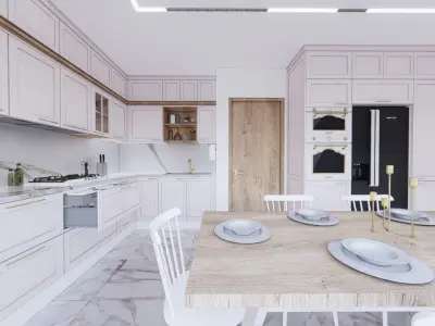 Classic kitchen Free 3D model