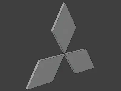 Mitsubishi emblem 3D model