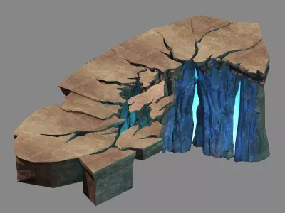 Stone Mountain - Broken Mountain 01 3D model