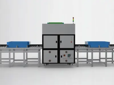 The big box rotating machine 3D model