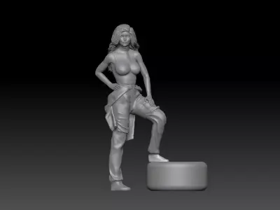 Formula one RACE GIRL PITSTOP MONZA 4 3D print model