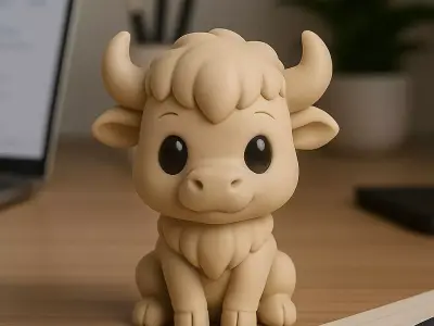 Bison - Kawaii Animals Collection 3D print model
