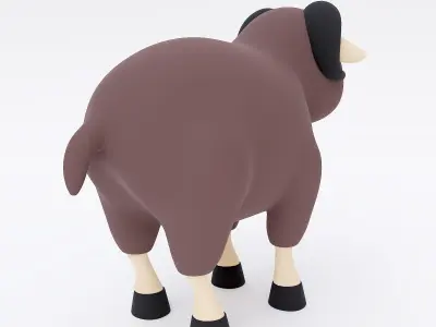 Sheep 3d model toy 3D model
