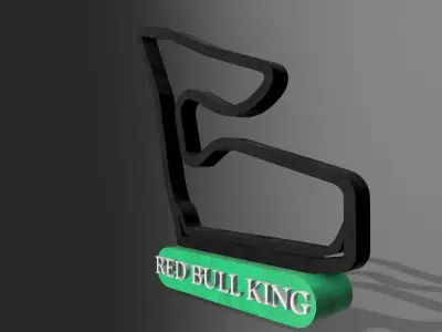 F1 Red Bull Racing Track Decor STL File Autodesk Fusion 360 3D print model