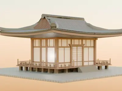 Japanese house Free 3D model