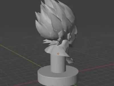 Gokhu Head Statue 3D Model STL for Printing 3D print model