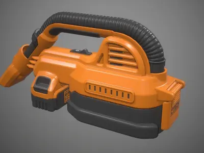 Portable Vacuum Kit Low-poly 3D model