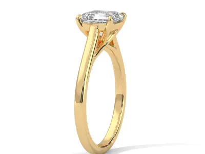 solitaire ring with detail images and 360 render videos 107 3D print model