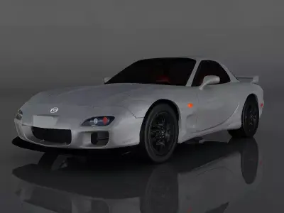 Mazda RX-7 2002 Low-poly 3D model