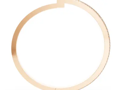 Tiffany T Bangle Wide 3D print model