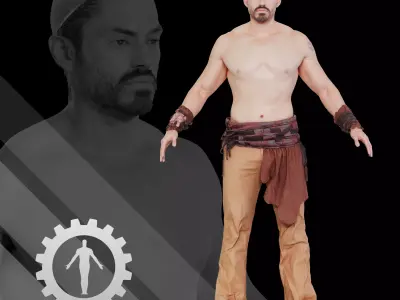 Male Scan - Victor A-pose 3D model