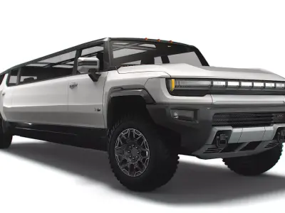 GMC Hummer EV SUV Limousine 2024 3D model