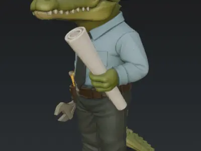Crocodile 3D model