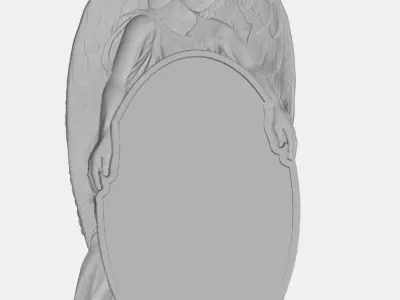 angel 21 with black frame  3D model