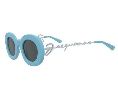Jacquemus Les lunettes Pralu Sunglasses Low-poly 3D model