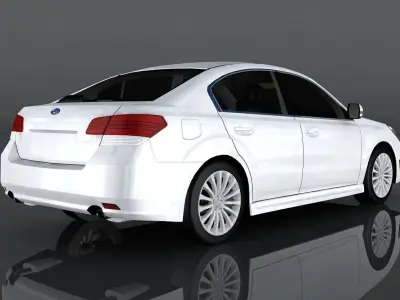 Subaru Legacy B4 Low-poly 3D model