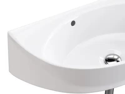 Small Wall Mount Sink for Bathroom 3D model