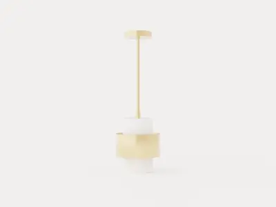 Corinth Pendant lamp - Gold Low-poly 3D model