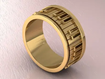 piano ring for man 3D print model