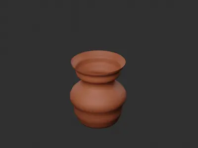Pot 3D asset Free 3D model