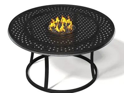 Barbecue Table 3D Model 3D model