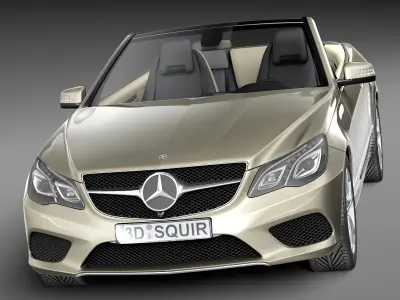 Mercedes-Benz E-class Cabriolet 2014 3D model