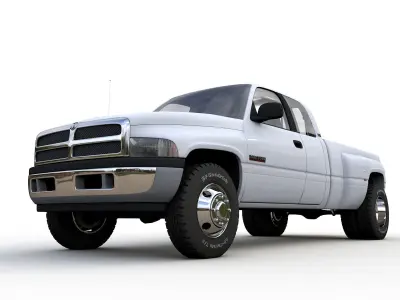 DODGE RAM 3500 DUALLY 2001 3D model