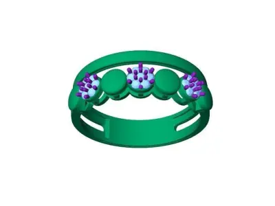 023 - Delicate Ladies Ring 3D print model