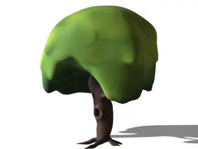 Cartoon Tree Free low-poly 3D model
