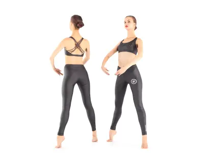 Ballet dancer 30 Low-poly 3D model