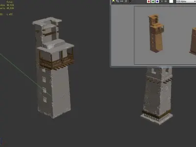 gAME castle - Watchtower 03 3D model