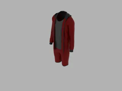 Sport Suit Low-poly 3D model