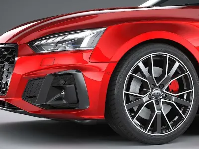 Audi S5 Coupe 2020 CoronaRender 3D model