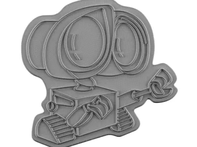 Wall-E Neon Sign 3D model