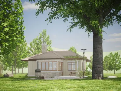 046Countryhouse1f68m2 3D model