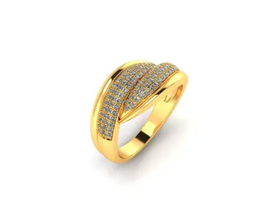 Women light weight ring 3dm stl fbx obj render details 3D print model