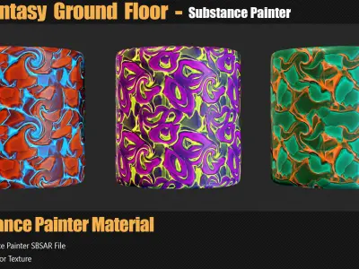 15 Fantasy Ground Floor Materials In Substance Painter Texture