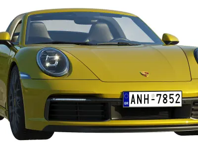 Porsche 911 Targa 2019 3D model