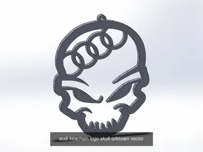 Audi keychains 3D Model Pack