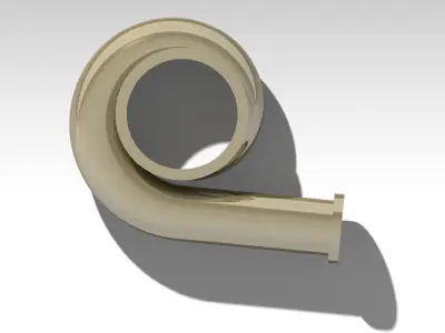 Volute Casing CAD Model Generic  3D print model